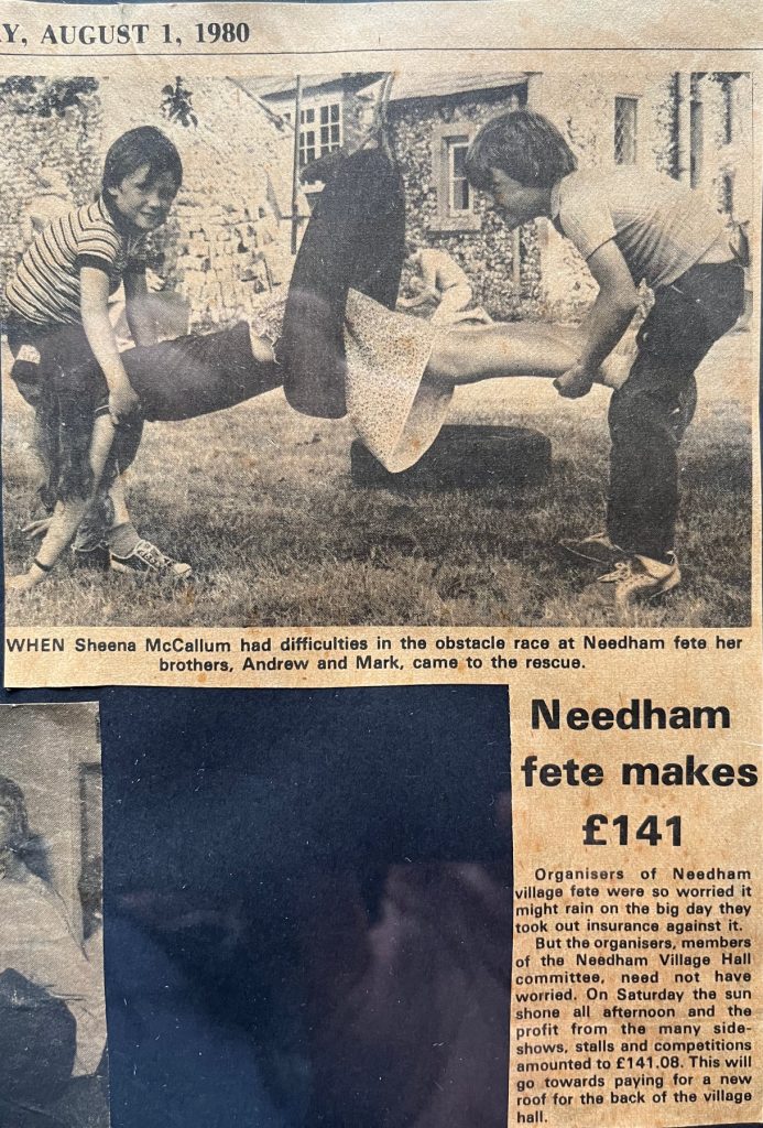 Newspaper Cutting Village Fete 2