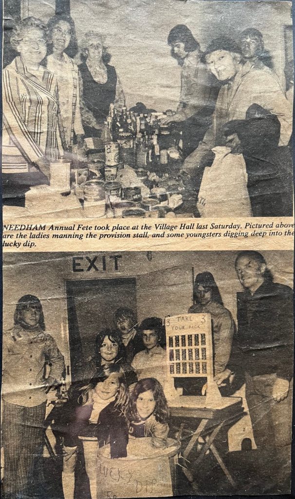Newspaper Cutting - Village Fete