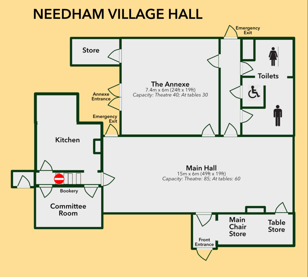 Needham Village Hall Plan